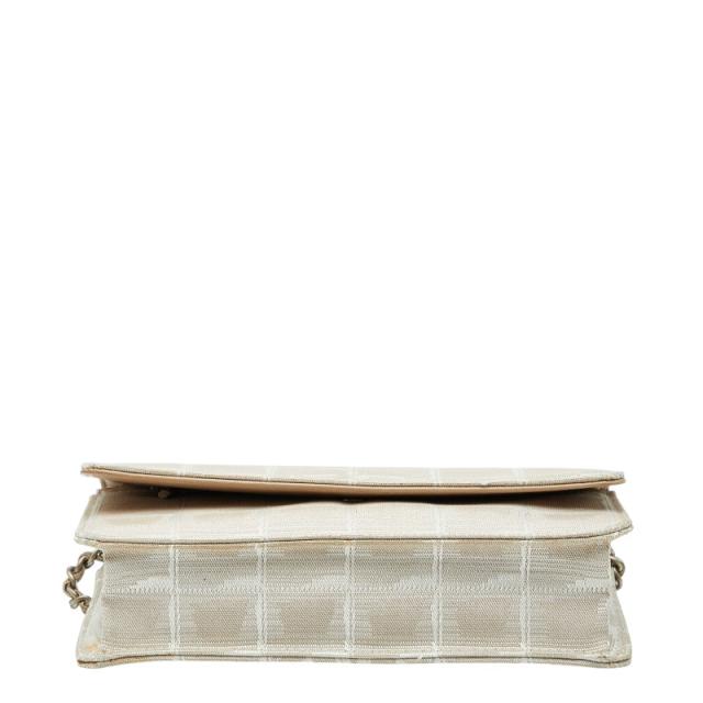 シャネル ニュートラベルライン ココマーク チェーン ショルダーバッグ ベージュ ナイロン レディース CHANEL 【中古】_2