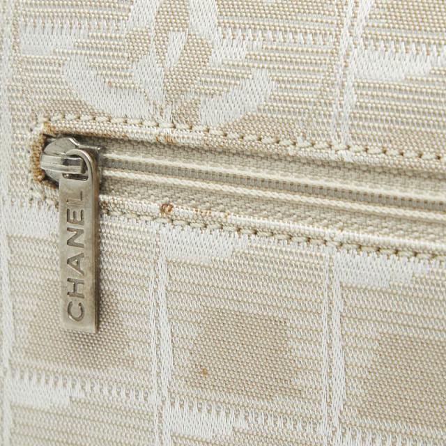 シャネル ニュートラベルライン ココマーク チェーン ショルダーバッグ ベージュ ナイロン レディース CHANEL 【中古】_6