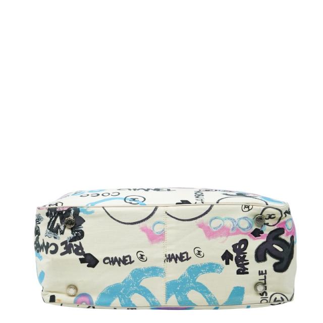 シャネル ニュートラベルライン ハワイ限定 ココマーク トートバッグ ハンドバッグ アイボリー ナイロン レザー CHANEL 【中古】_2