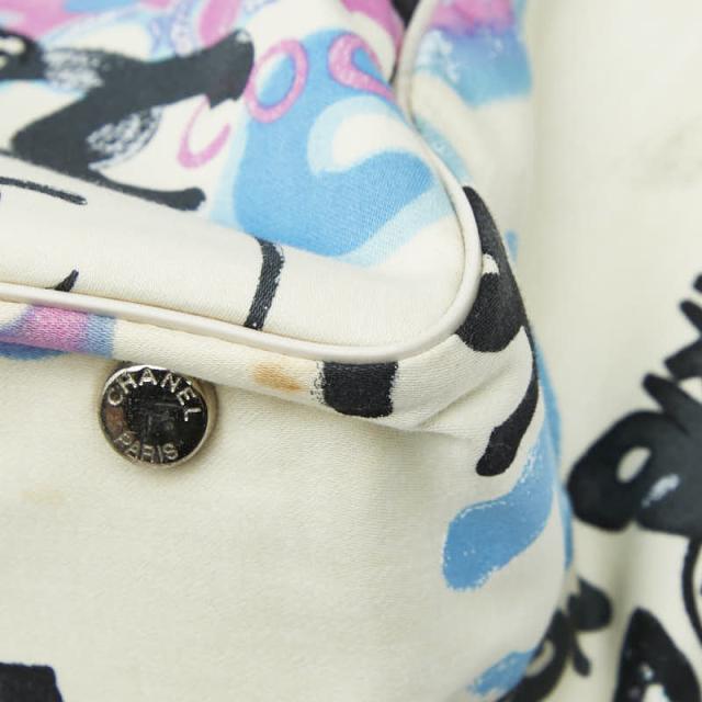 シャネル ニュートラベルライン ハワイ限定 ココマーク トートバッグ ハンドバッグ アイボリー ナイロン レザー CHANEL 【中古】_5