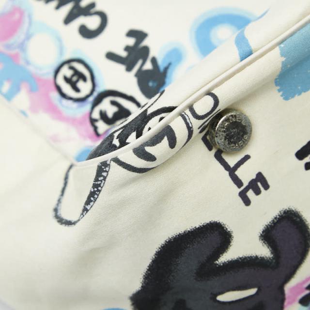 シャネル ニュートラベルライン ハワイ限定 ココマーク トートバッグ ハンドバッグ アイボリー ナイロン レザー CHANEL 【中古】_6