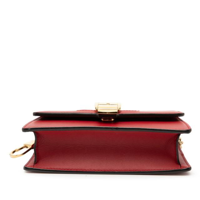 グッチ シルヴィ ミニ チェーンショルダーバッグ 494646 レッド マルチカラー レザー レディース GUCCI 【中古】_2