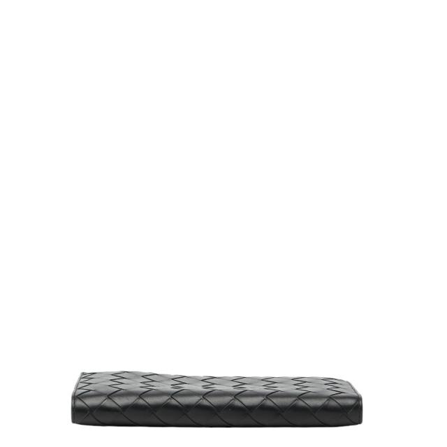 ボッテガヴェネタ イントレチャート ラウンドファスナー 長財布 ブラック レザー メンズ BOTTEGAVENETA 【中古】_2