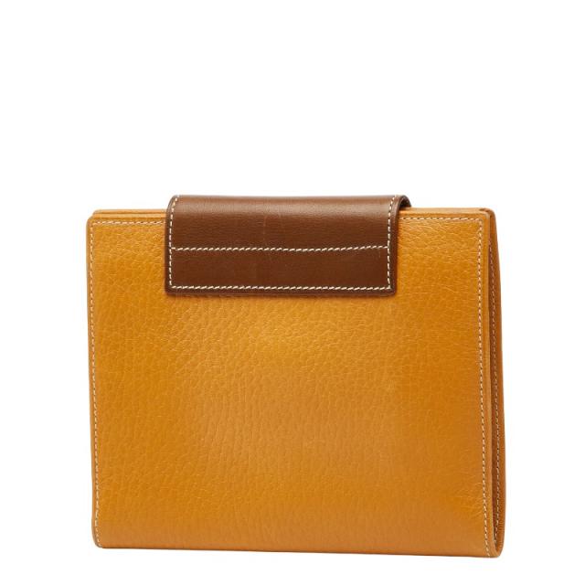 ロエベ アナグラム 二つ折り財布 ブラウン レザー レディース LOEWE 【中古】_1
