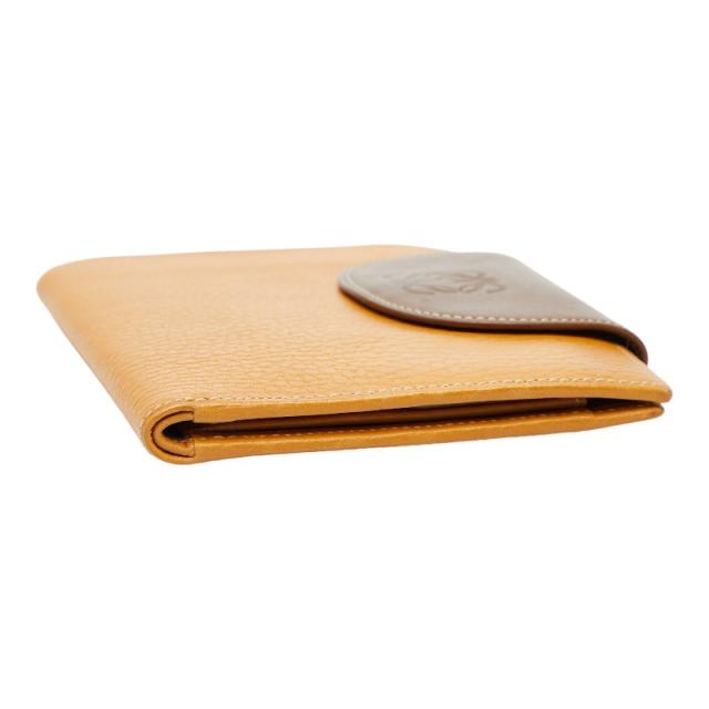 ロエベ アナグラム 二つ折り財布 ブラウン レザー レディース LOEWE 【中古】_3