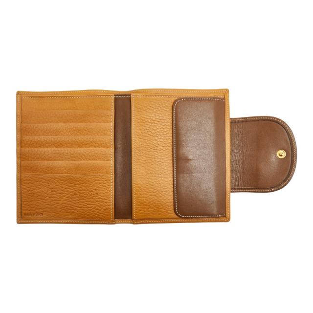 ロエベ アナグラム 二つ折り財布 ブラウン レザー レディース LOEWE 【中古】_6