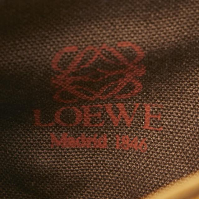 ロエベ アナグラム 二つ折り財布 ブラウン レザー レディース LOEWE 【中古】_8