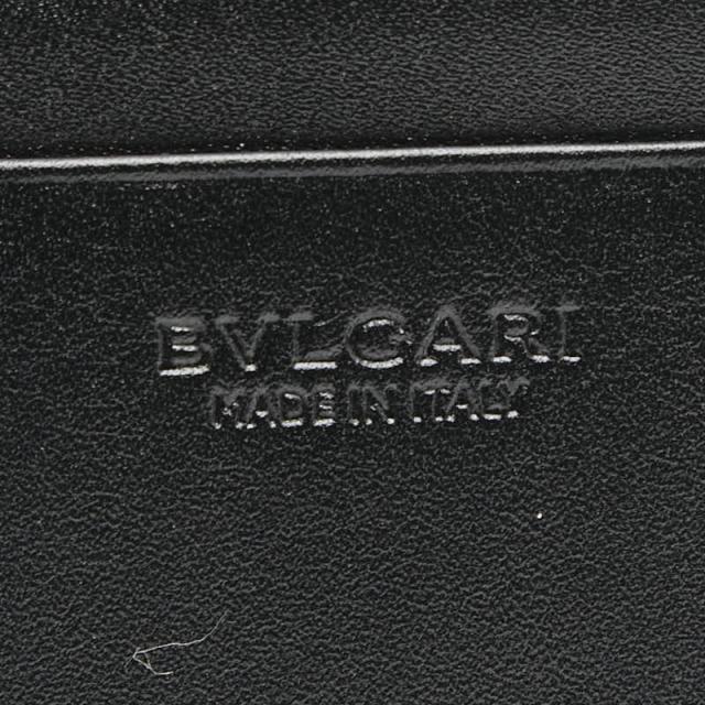 ブルガリ オクト 長財布 オレンジ ブラック レザー メンズ BVLGARI 【中古】_7
