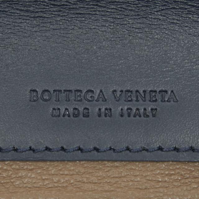 ボッテガヴェネタ イントレチャート 二つ折り財布 ネイビー レザー レディース BOTTEGAVENETA 【中古】_7