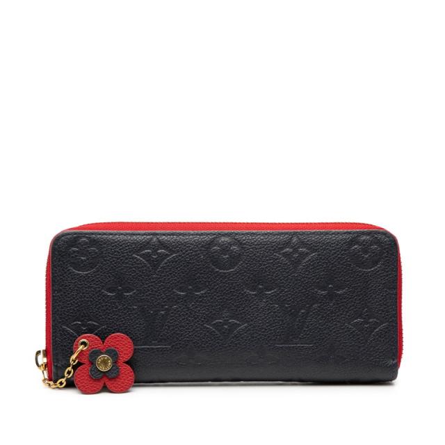 ルイ ヴィトン モノグラム アンプラント ポルトフォイユ クレマンス ラウンドファスナー 長財布 Ｍ68325 LOUIS VUITTON 【中古】