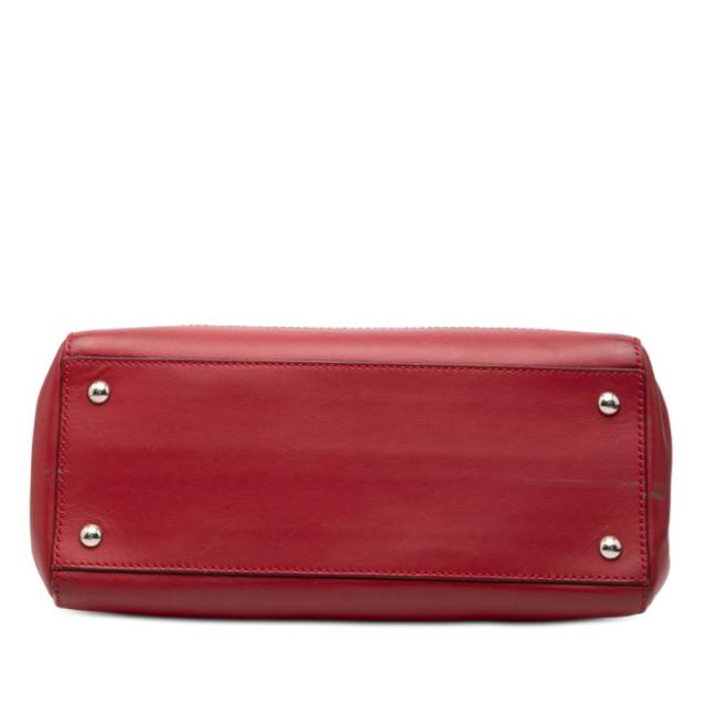 フェンディ ドットコム ハンドバッグ ショルダーバッグ 2WAY 8BN293 レッド レザー レディース FENDI 【中古】_2