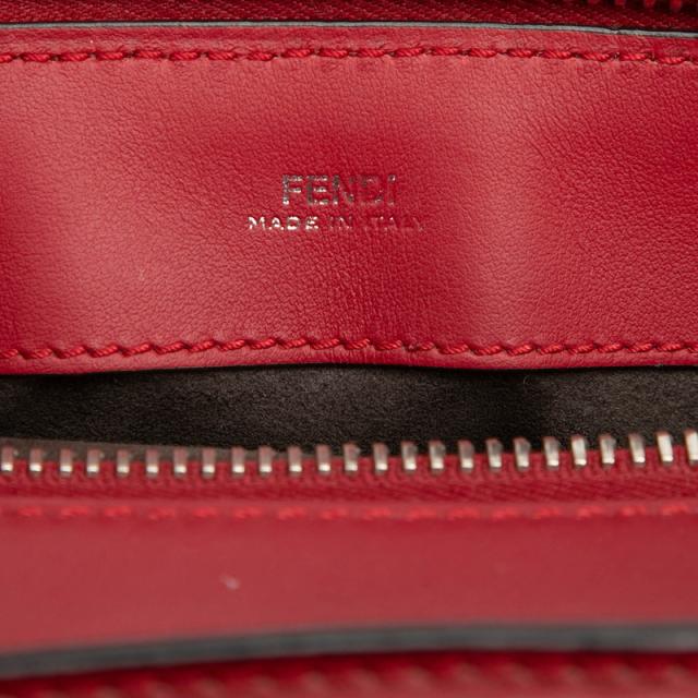 フェンディ ドットコム ハンドバッグ ショルダーバッグ 2WAY 8BN293 レッド レザー レディース FENDI 【中古】_4