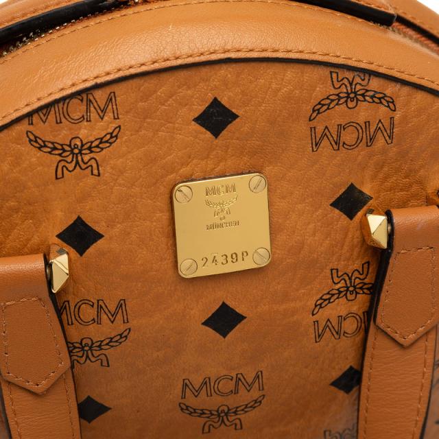 エム シー エム ヴィセトス モノグラム ハンドバッグ ショルダーバッグ 2WAY ブラウン レザー レディース MCM 【中古】_4