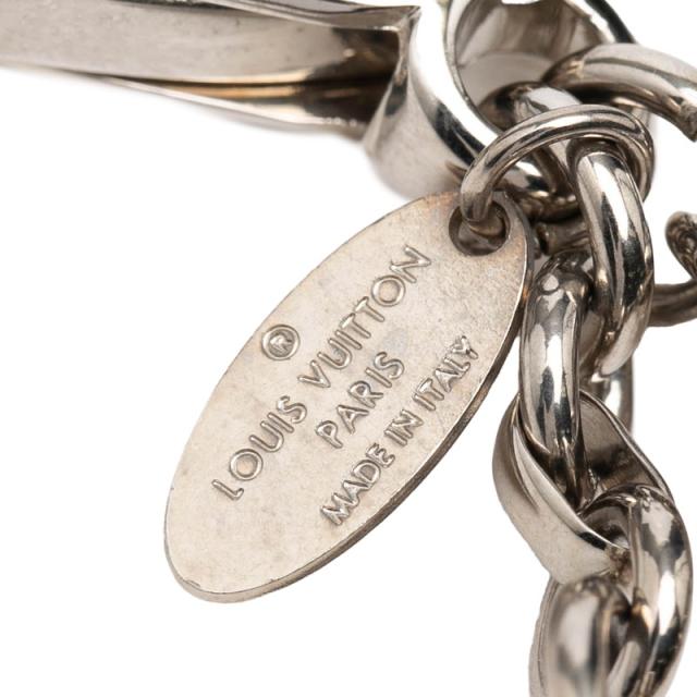 ルイ ヴィトン リミー バッグチャーム キーホルダー M61013 シルバー ピンク ホワイト メタル レディース LOUIS VUITTON 【中古】_2