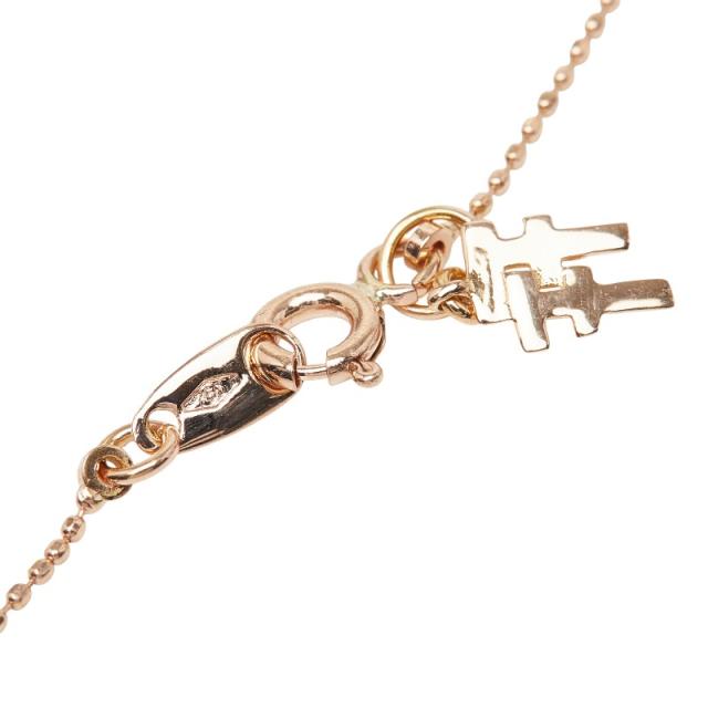 フォリフォリ K18PG ピンクゴールド ダイヤ0.11ct クロスモチーフ ネックレス レディース Folli Follie 中古_4