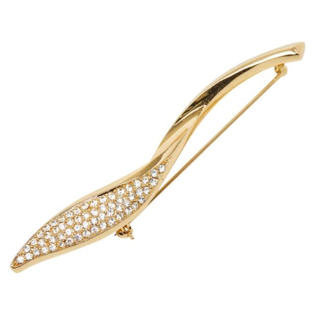 ディオール ブローチ ゴールド メッキ ラインストーン レディース Dior 【中古】 8,120円