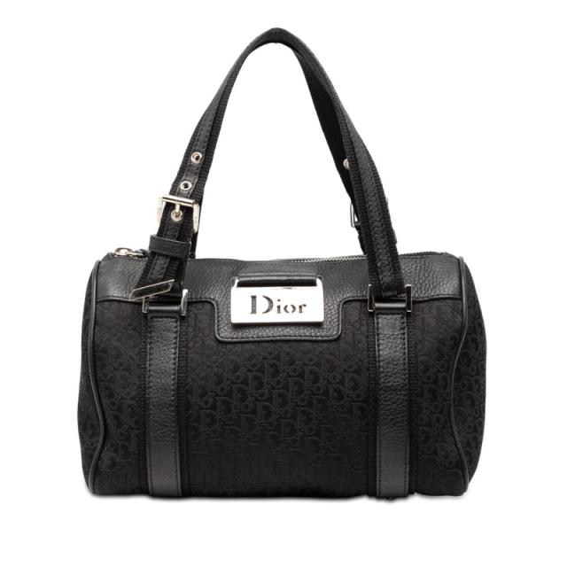 極美品】Dior ミニボストンバッグ トロッター キャンバス レザー