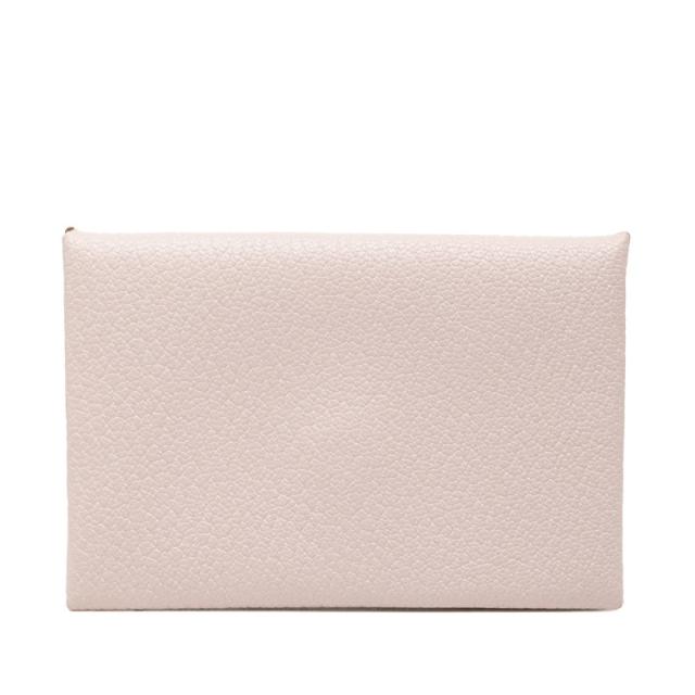 エルメス カルヴィ カードケース 名刺入れ モーヴペール ピンク シェブルミゾル レディース HERMES 【中古】 38,700円