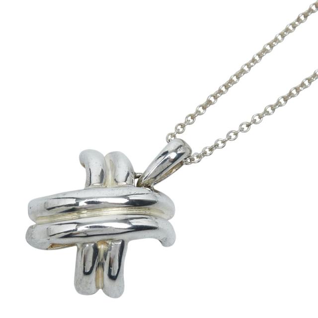 ティファニー シグネチャークロス ネックレス ペンダント SV925 シルバー レディース TIFFANY&amp;Co. 【中古】