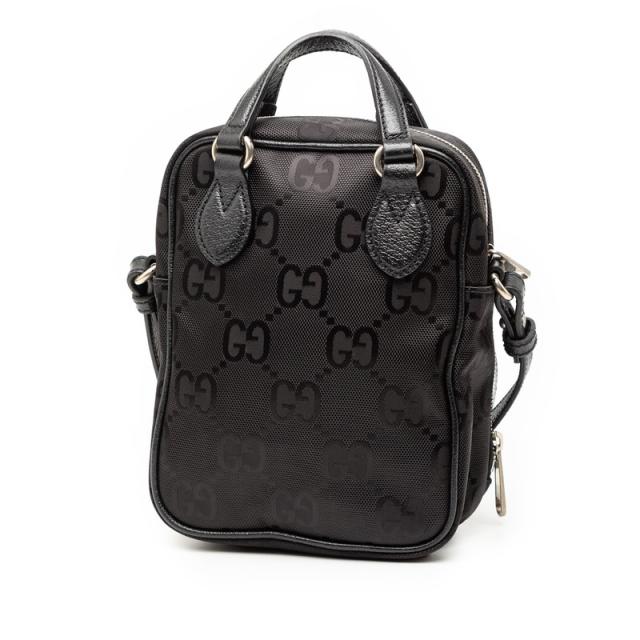 GUCCI GGナイロン バックパック ブラック GUCCI(グッチ) Gucci グッチ GGナイロン レザー オフ ザ グリッド