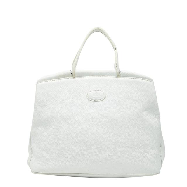 トッズ ハンドバッグ ホワイト レザー レディース TOD’S 【中古】