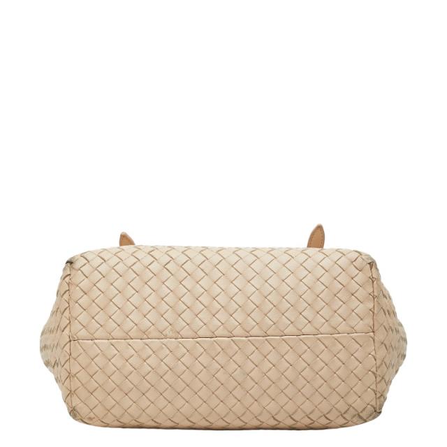 ボッテガヴェネタ イントレチャート トートバッグ ハンドバッグ ピンクベージュ レザー レディース BOTTEGAVENETA 【中古】_2