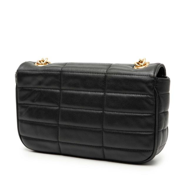 セリーヌ マトラッセ モノクローム チェーン ショルダーバッグ ブラック レザー レディース CELINE 【中古】_1
