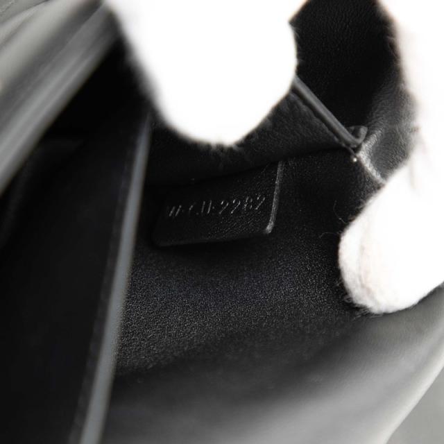 セリーヌ マトラッセ モノクローム チェーン ショルダーバッグ ブラック レザー レディース CELINE 【中古】_4