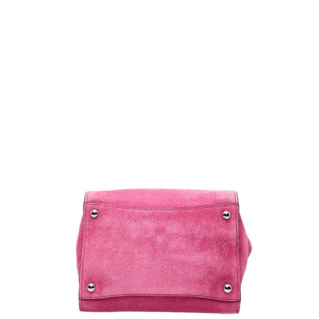 プラダ 三角ロゴプレート ハンドバッグ ショルダーバッグ 2WAY BN2625 ピンク スウェード レディース PRADA 【中古】_2
