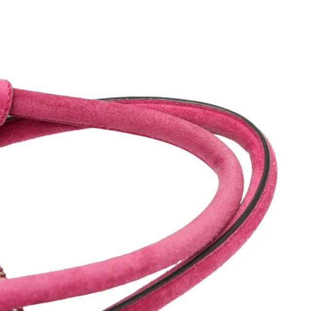 プラダ 三角ロゴプレート ハンドバッグ ショルダーバッグ 2WAY BN2625 ピンク スウェード レディース PRADA 【中古】_7