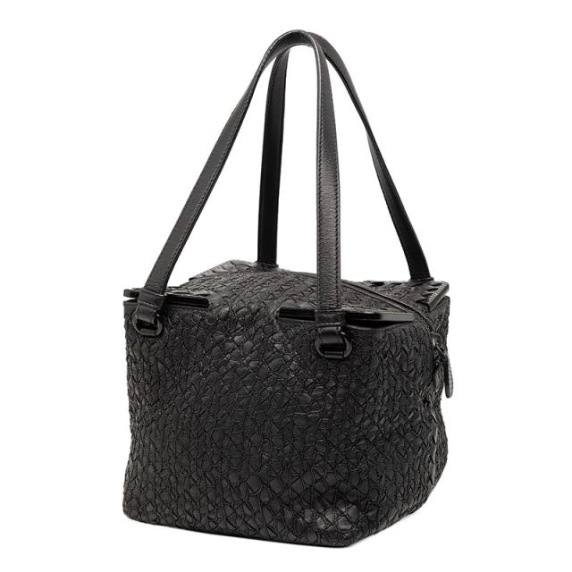 ボッテガヴェネタ イントレチャート ハンドバッグ ブラック レザー レディース BOTTEGAVENETA 【中古】_1