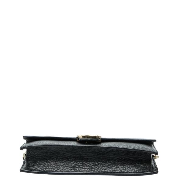 グッチ インターロッキングG ショルダーバッグ チェーンウォレット 510314 ブラック レザー レディース GUCCI 【中古】_2