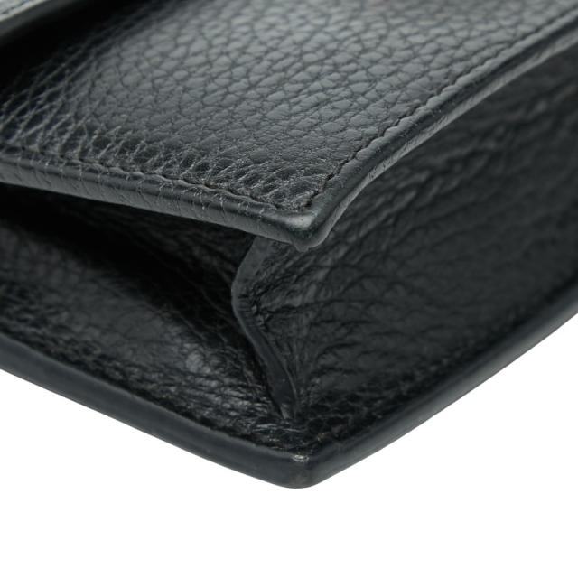 グッチ インターロッキングG ショルダーバッグ チェーンウォレット 510314 ブラック レザー レディース GUCCI 【中古】_3
