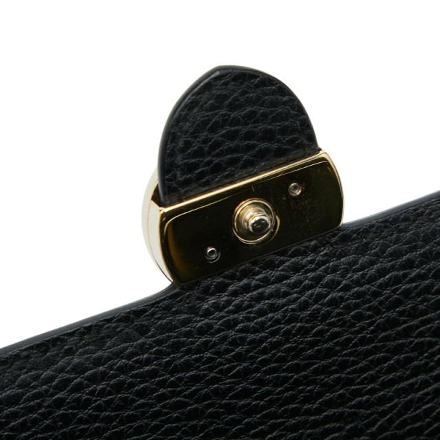 グッチ インターロッキングG ショルダーバッグ チェーンウォレット 510314 ブラック レザー レディース GUCCI 【中古】_7