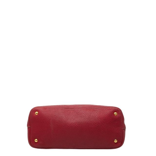 プラダ トートバッグ ショルダーバッグ 2WAY レッド レザー レディース PRADA 【中古】_2