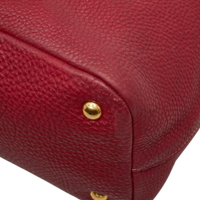 プラダ トートバッグ ショルダーバッグ 2WAY レッド レザー レディース PRADA 【中古】_4