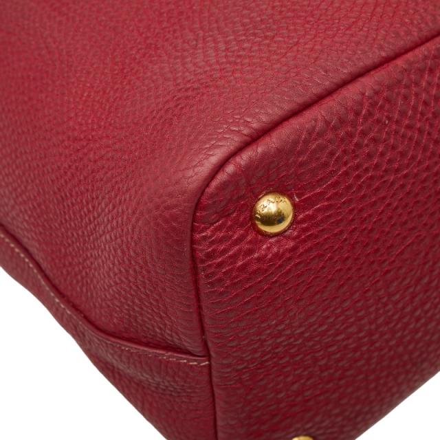 プラダ トートバッグ ショルダーバッグ 2WAY レッド レザー レディース PRADA 【中古】_6
