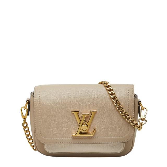 ルイ ヴィトン ロックミー テンダー チェーン ハンドバッグ ショルダーバッグ 2WAY M58554 グレージュ レザー LOUIS VUITTON 【中古】