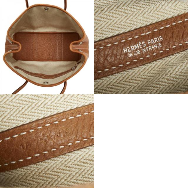 エルメス ガーデンパーティTPM ハンドバッグ ゴールド ブラウン ネゴンダ レディース HERMES 【中古】_9
