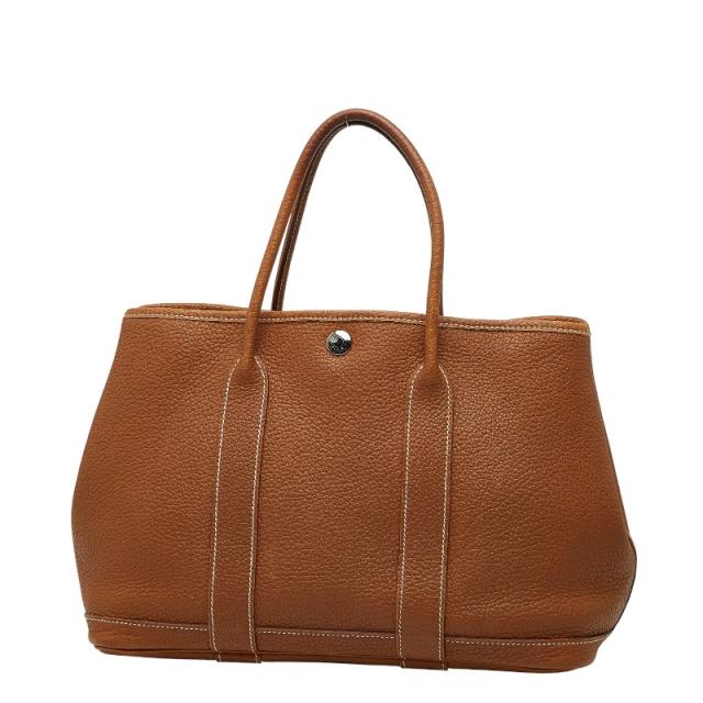 エルメス ガーデンパーティTPM ハンドバッグ ゴールド ブラウン ネゴンダ レディース HERMES 【中古】_1