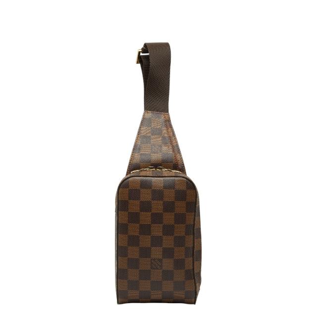 ルイ ヴィトン ダミエ ジェロニモス ボディバッグ ウエストバッグ M51994 ブラウン PVC レザー レディース LOUIS VUITTON 【中古】