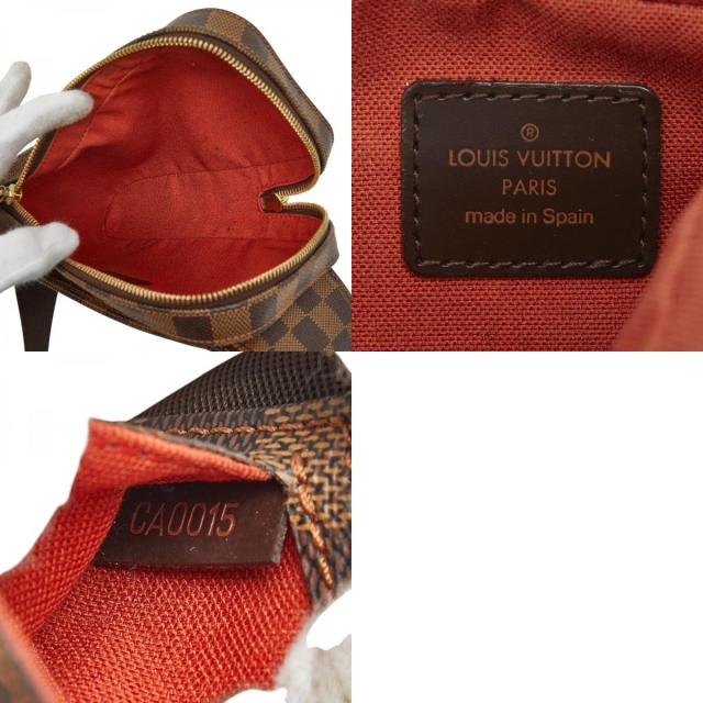 ルイ ヴィトン ダミエ ジェロニモス ボディバッグ ウエストバッグ M51994 ブラウン PVC レザー レディース LOUIS VUITTON 【中古】_9