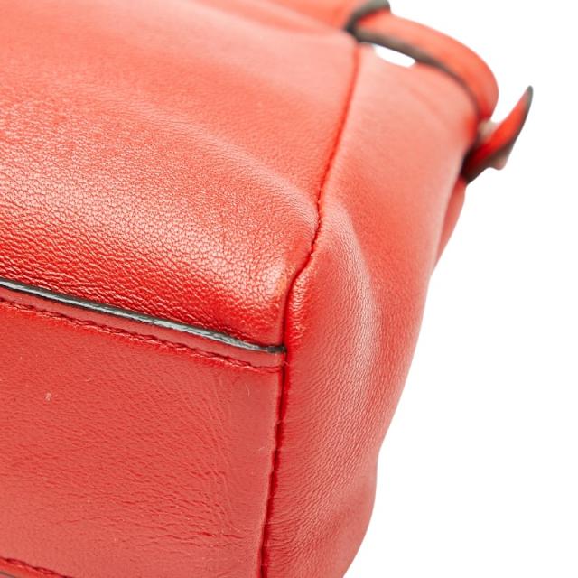 フェンディ マイクロ ピーカブー フラワーモチーフ ハンドバッグ ショルダーバッグ ポシェット 2WAY 8M0355 レッド FENDI 【中古】_5