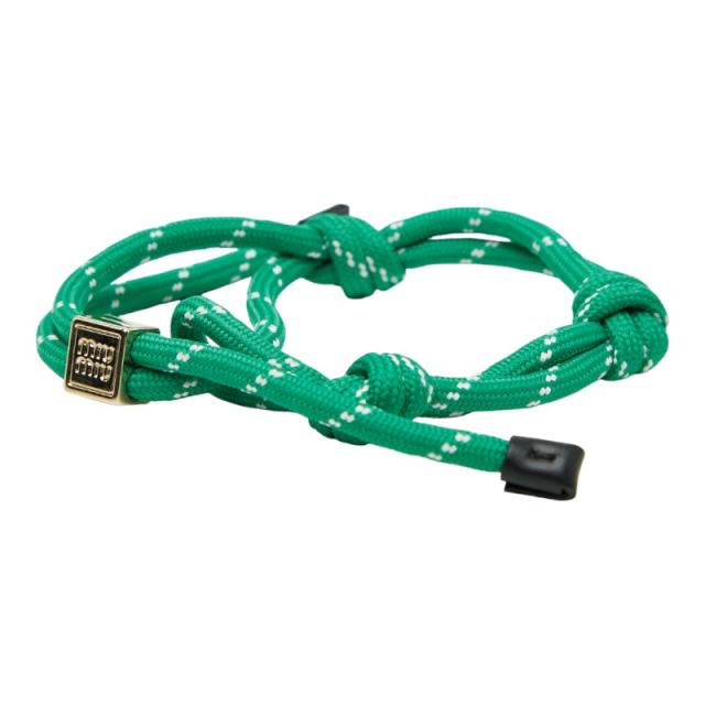 ミュウミュウ コード ブレスレット 51B538 グリーン ファブリック レディース MIUMIU 【中古】