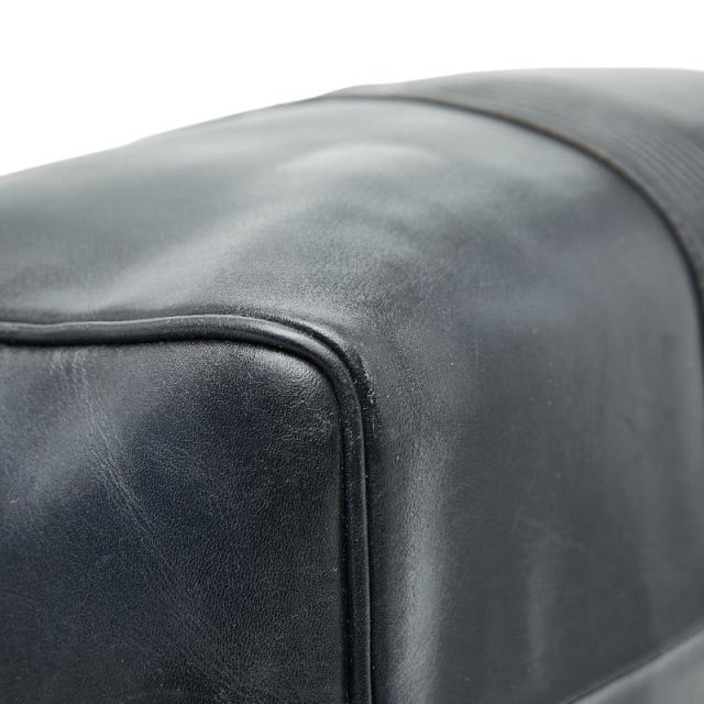 サンローラン YSLロゴ ハンドバッグ ミニボストンバッグ ネイビー レザー レディース SAINT LAURENT 【中古】_4