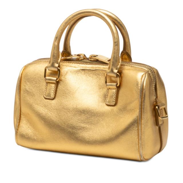 サンローラン ベイビーダッフル ハンドバッグ ショルダーバッグ 2WAY ゴールド レザー レディース SAINT LAURENT 【中古】_1
