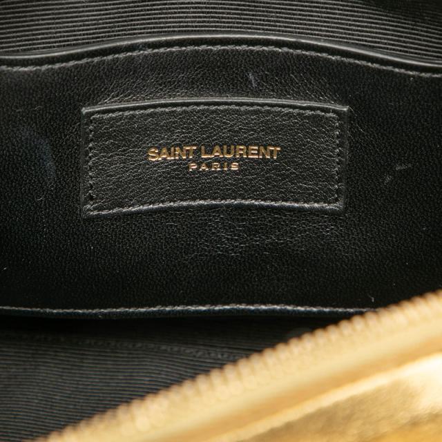 サンローラン ベイビーダッフル ハンドバッグ ショルダーバッグ 2WAY ゴールド レザー レディース SAINT LAURENT 【中古】_4
