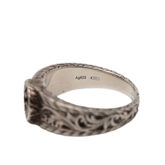 グッチ インターロッキングG アラベスク リング 指輪 #17 SV925 シルバー レディース GUCCI 【中古】_5