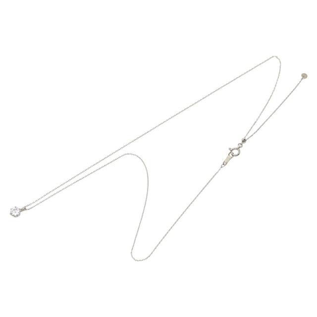 Pt900 プラチナ Pt850 プラチナ ダイヤ0.330ct プチネックレス レディース 中古_1