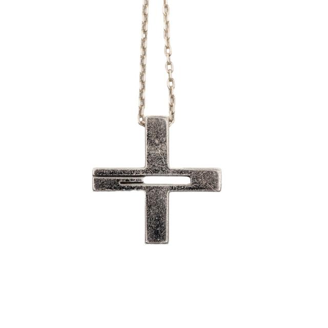 グッチ カットアウトG クロス ペンダントネックレス SV925 シルバー レディース GUCCI 【中古】_1